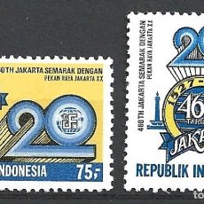 Sellos: INDONESIA 1119/20** - AÑO 1987 - 460º ANIVERSARIO DE LA CIUDAD DE YAKARTA