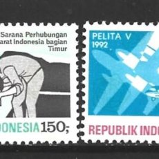 Sellos: INDONESIA 1286/87** - AÑO 1992 - 5º PLAN QUINQUENAL - AVIONES