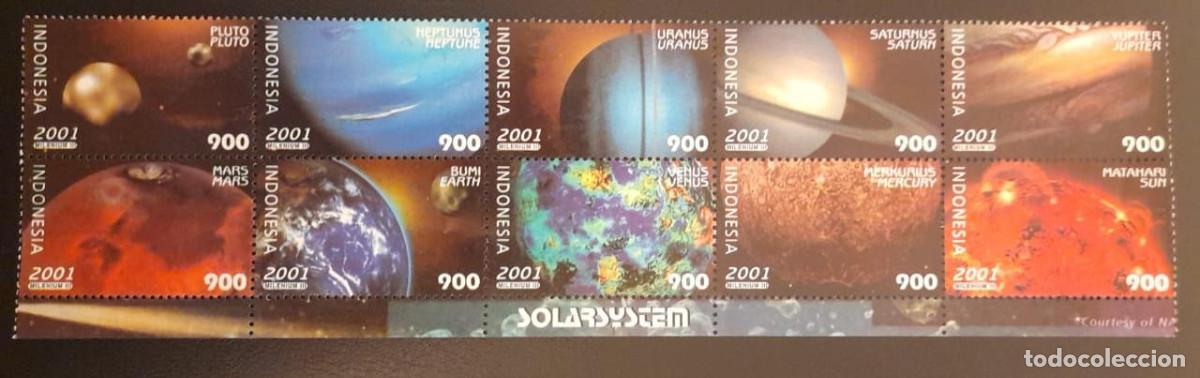 Sellos: SO) 2001 INDONESIA, PLANETS, MNH - Foto 1