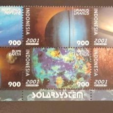 Sellos: SO) 2001 INDONESIA, PLANETS, MNH. Lote 377591844