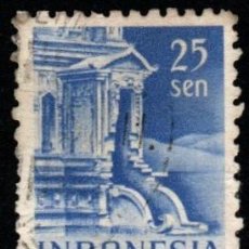Sellos: INDONESIA HOLANDA. TEMPLO TAJANDI. 1949. YT-NL-IN351 USADO