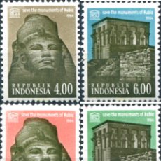 Sellos: 326237 MNH INDONESIA 1964 UNESCO. PROTECCION DE LOS MONUMENTOS DEL NUBIA