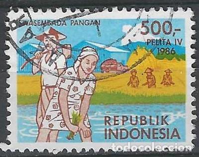 Sellos: INDONESIA 1986 - USADO - Foto 1
