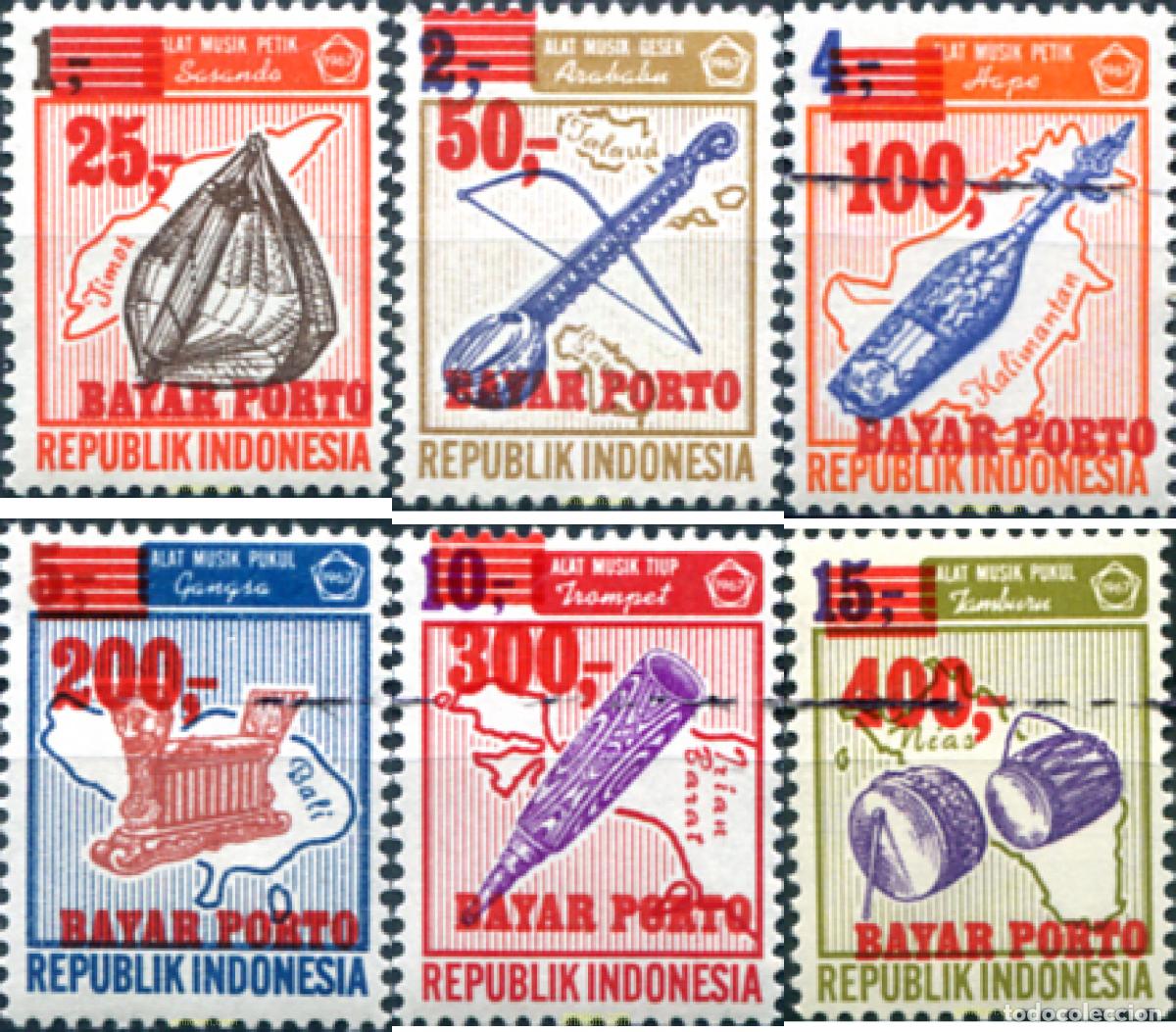 Sellos: 326438 MNH INDONESIA 1978 INSTRUMENTOS MUSICALES