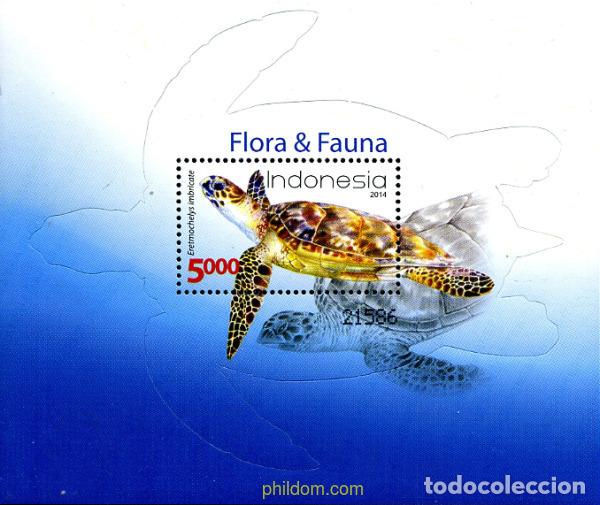 Sellos: 341236 MNH INDONESIA 2014 FAUNA Y FLORA