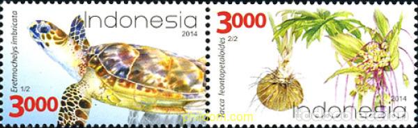 Sellos: 341240 MNH INDONESIA 2014 FLORA Y FAUNA