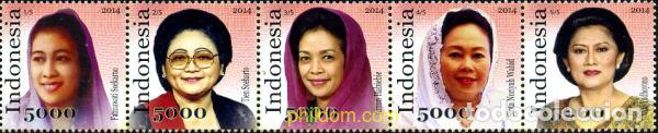 Sellos: 331247 MNH INDONESIA 2014 MUJERES CELEBRES