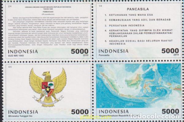 Sellos: 620424 MNH INDONESIA 2019 FUNDAMIENTOS DE LA ASAMBLEA DELIBERATIVA POPULAR