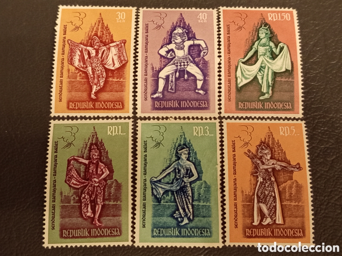Sellos: Indon&eacute;sie N&deg;269/74 (MNH) 1962 - Le Ballet Ramayana