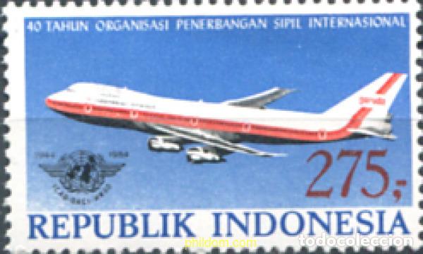 Sellos: 326327 MNH INDONESIA 1984 AVION