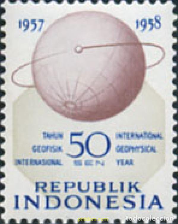 Sellos: 787018 MNH INDONESIA 1958 A&Ntilde;O DE LA GEOFISICA