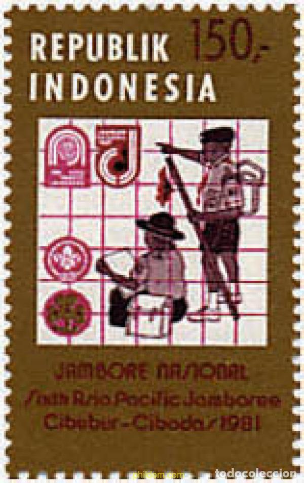 Sellos: 217140 MNH INDONESIA 1981 6 JAMBOREE DEL PACIFICO ASIATICO