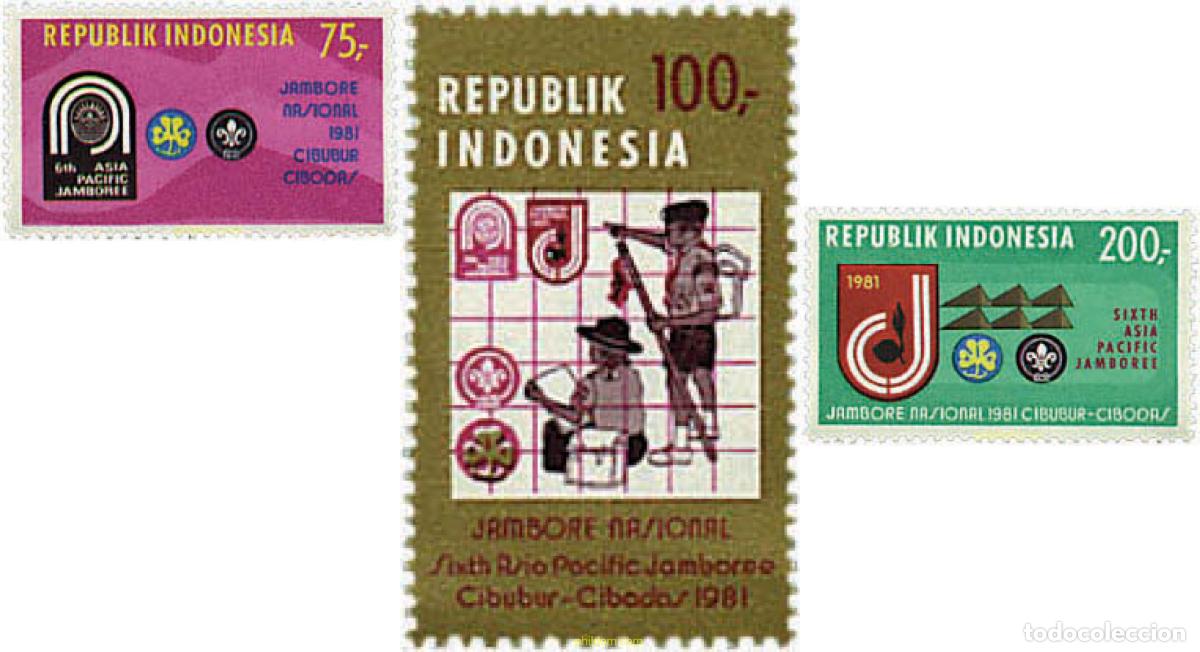 Sellos: 38177 MNH INDONESIA 1981 6 JAMBOREE DEL PACIFICO ASIATICO