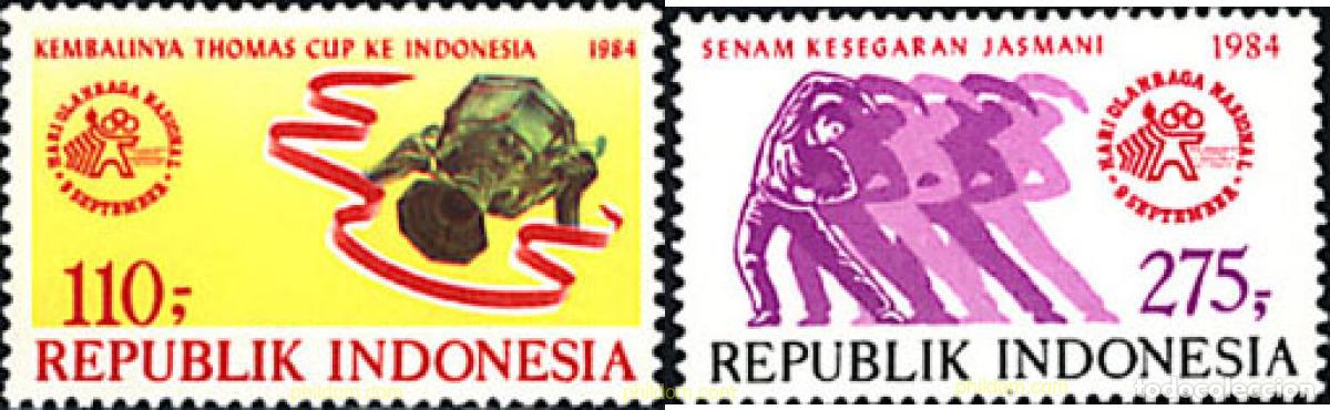 Sellos: 27249 MNH INDONESIA 1984 DIA NACIONAL DEL DEPORTE