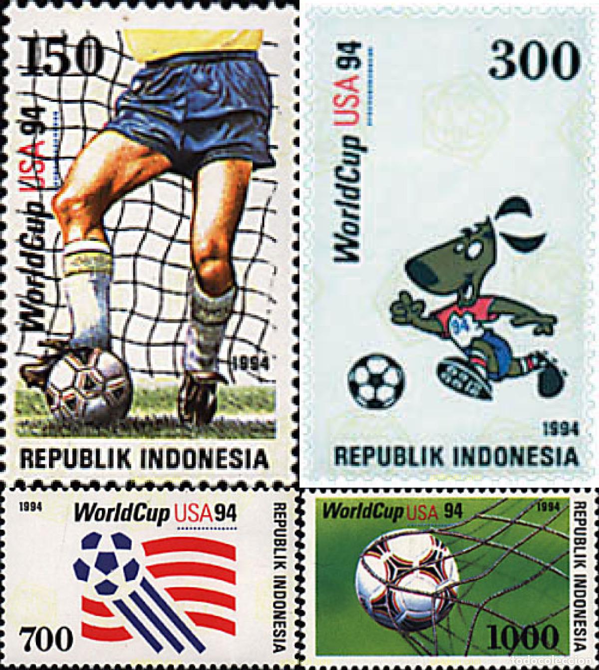 Sellos: 49833 MNH INDONESIA 1994 COPA DEL MUNDO DE FUTBOL. USA-94