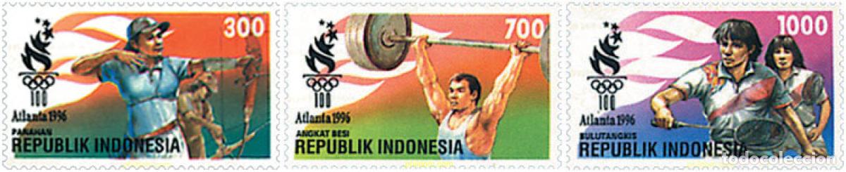 Selos: 41556 MNH INDONESIA 1996 26 JUEGOS OLIMPICOS VERANO ATLANTA 1996