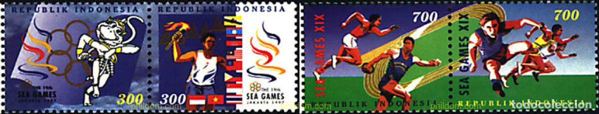 Stamps: 135683 MNH INDONESIA 1997 19 JUEGOS DEL SUDESTE ASIATICO EN JAKARTA