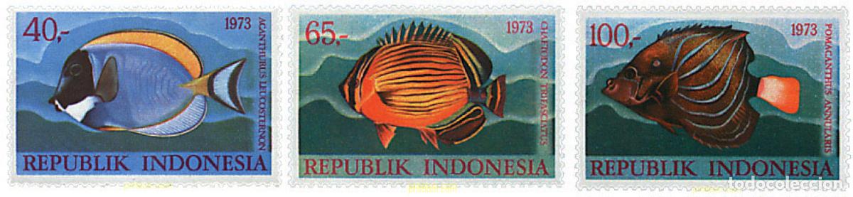 Stamps: 28404 MNH INDONESIA 1973 PECES