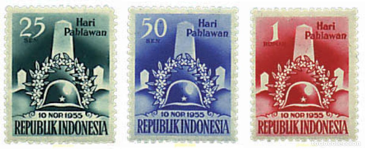 Sellos: 89785 MNH INDONESIA 1955 DIA DE LOS HEROES
