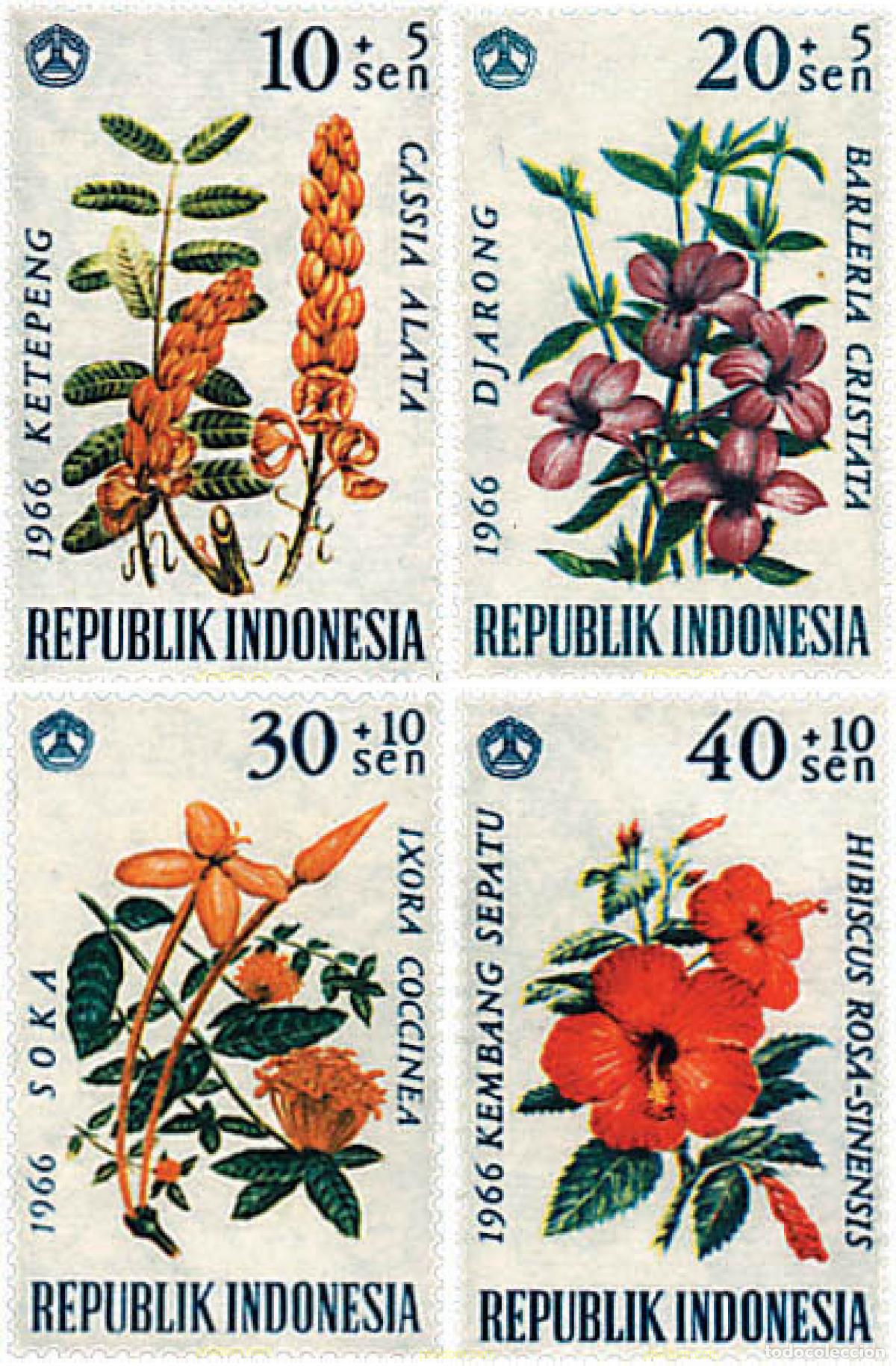 Stamps: 300585 HINGED INDONESIA 1966 PRO BENEFICENCIA