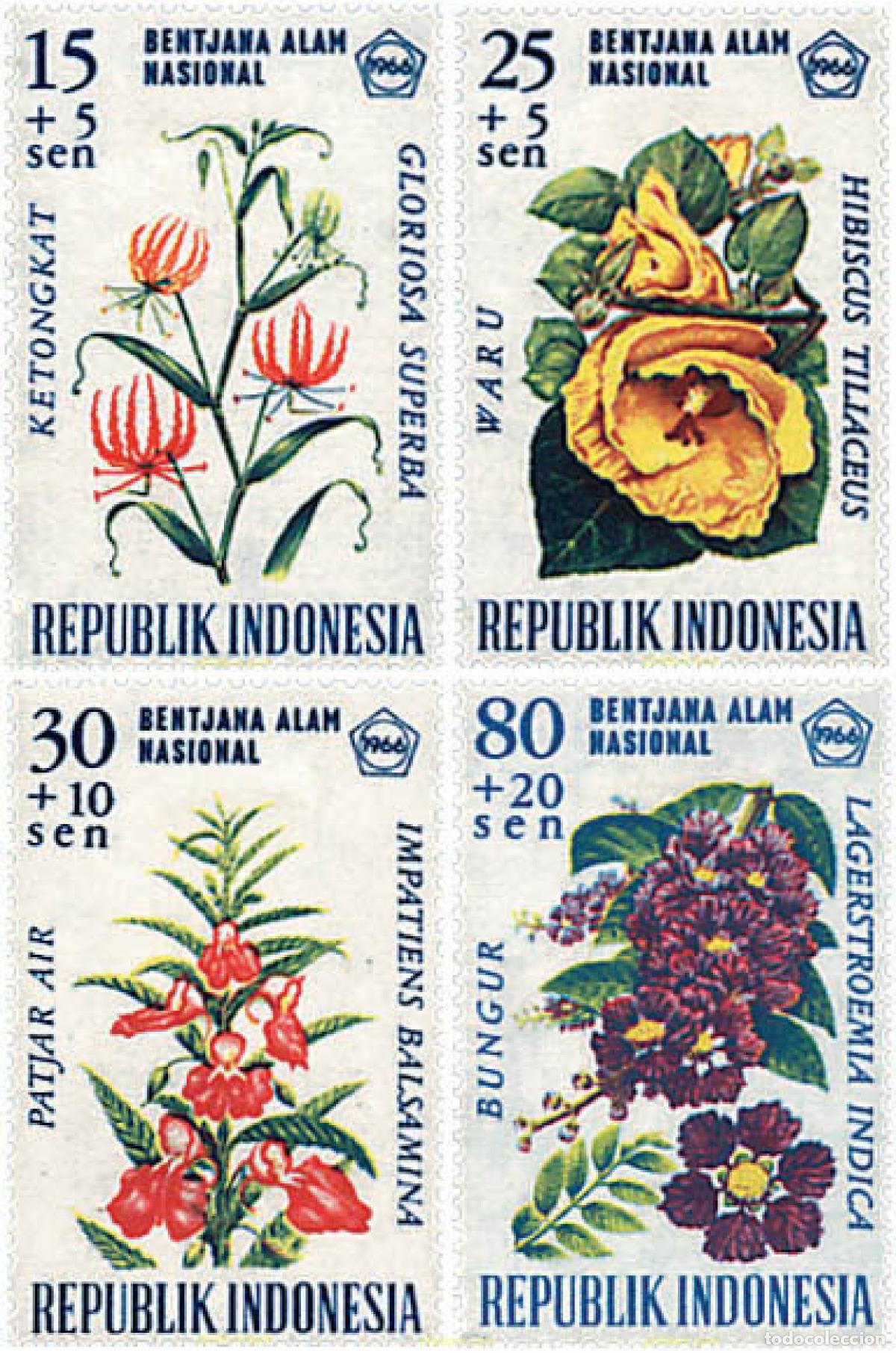 Timbres: 617083 HINGED INDONESIA 1966 PRO BENEFICENCIA