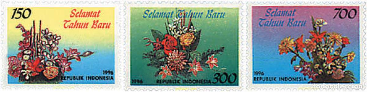 Sellos: 89843 MNH INDONESIA 1996 RAMOS DE FLORES