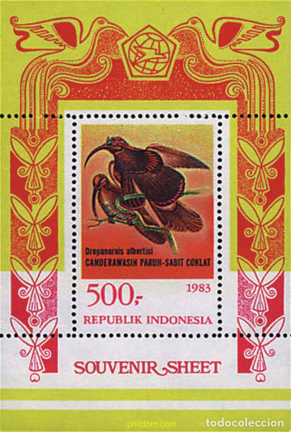Timbres: 31428 MNH INDONESIA 1983 FAUNA. AVES DEL PARAISO