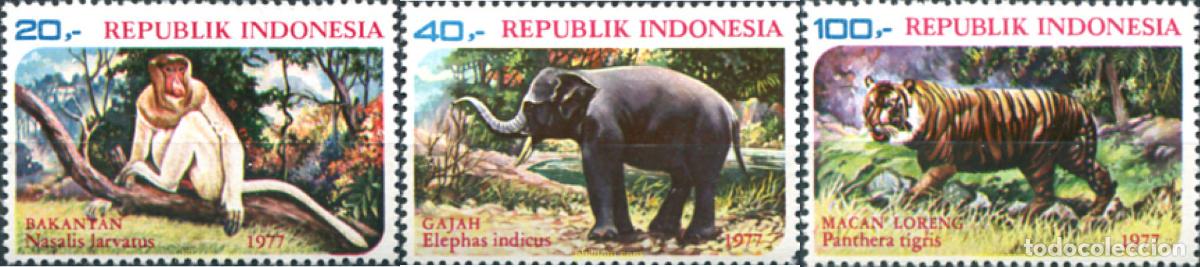 Timbres: 54143 MNH INDONESIA 1977 FAUNA PROTEGIDA