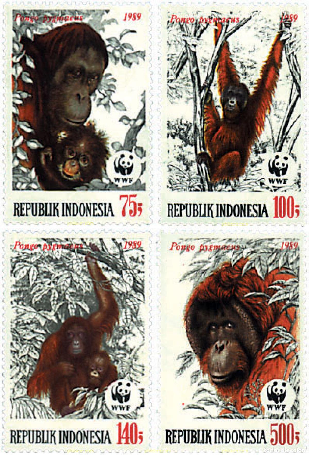 Sellos: 75092 MNH INDONESIA 1989 ORANGUTAN