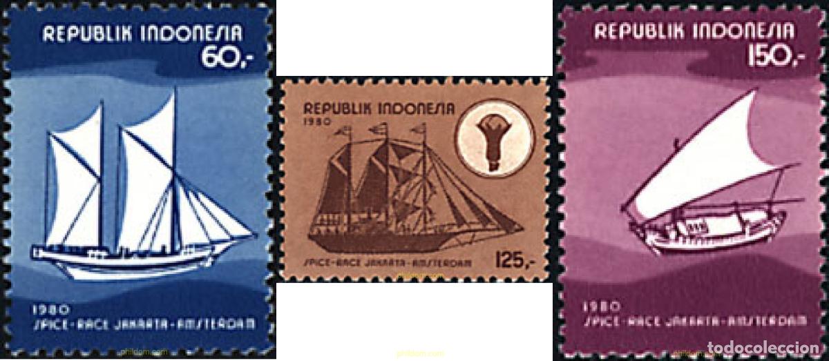 Francobolli: 27238 MNH INDONESIA 1980 REGATA DJAKARTA-AMSTERDAM.