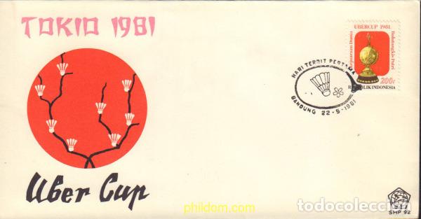 Sellos: 380819 MNH INDONESIA 1981 CAMPEONATOS FEMENINOS DE BADMINTON