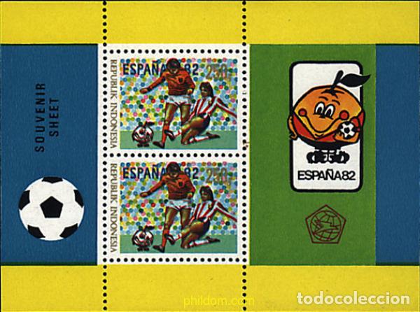 Sellos: 54351 MNH INDONESIA 1982 COPA DEL MUNDO DE FUTBOL. ESPA&Ntilde;A-82