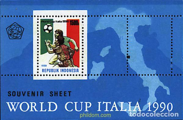 Sellos: 51964 MNH INDONESIA 1990 COPA DEL MUNDO DE FUTBOL. ITALIA-90