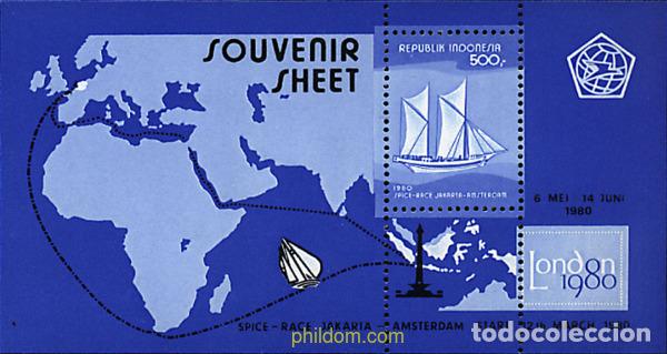 Sellos: 216345 MNH INDONESIA 1980 REGATA