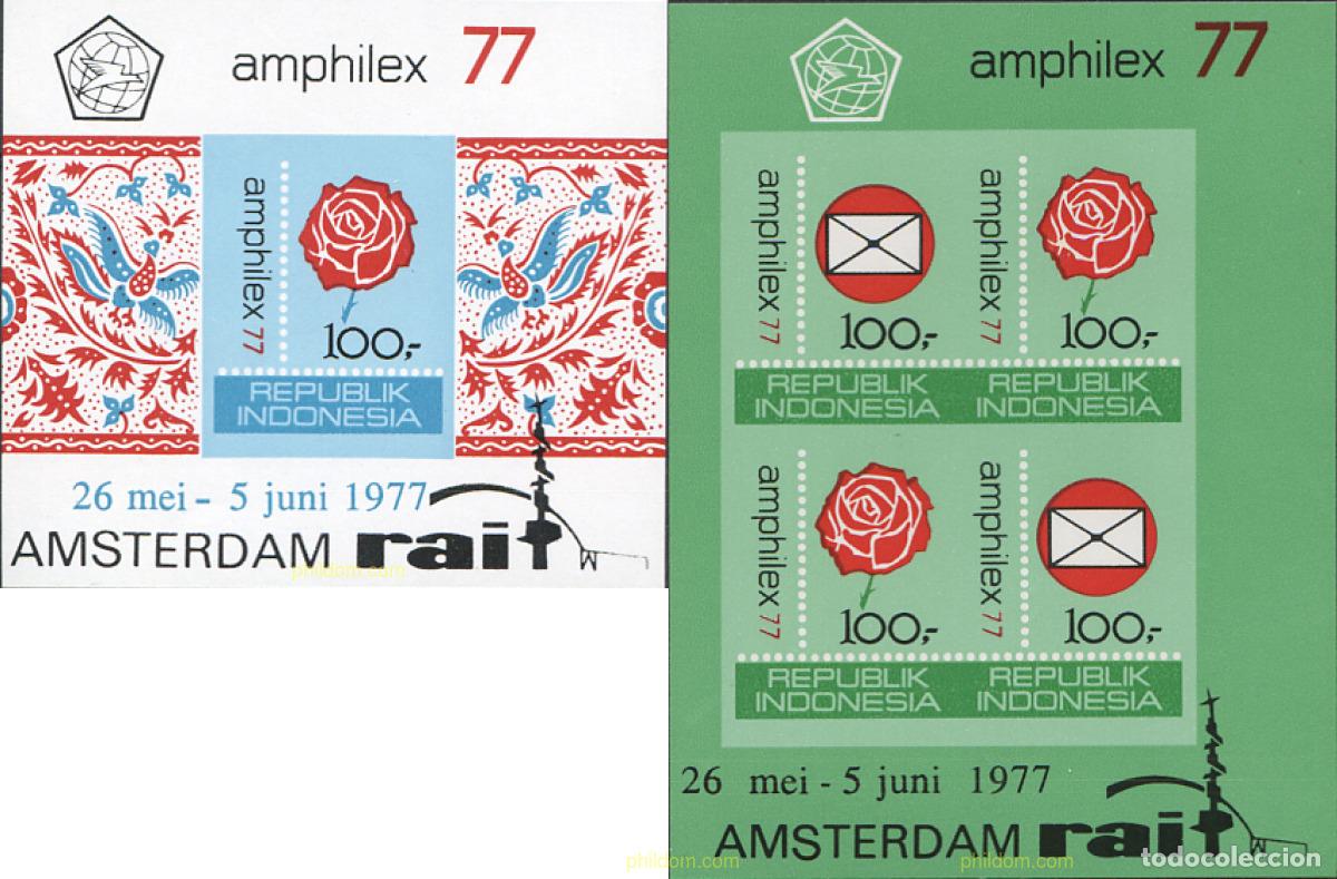 Sellos: 13062 MNH INDONESIA 1977 AMPHILEX 77. EXPOSICION FILATELICA INTERNACIONAL