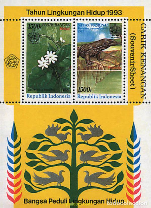 Sellos: 96494 MNH INDONESIA 1993 PROTECCION DE LA NATURALEZA