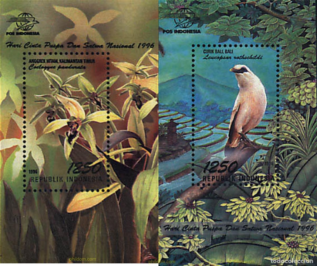 Sellos: 89820 MNH INDONESIA 1996 FAUNA Y FLORA NACIONAL