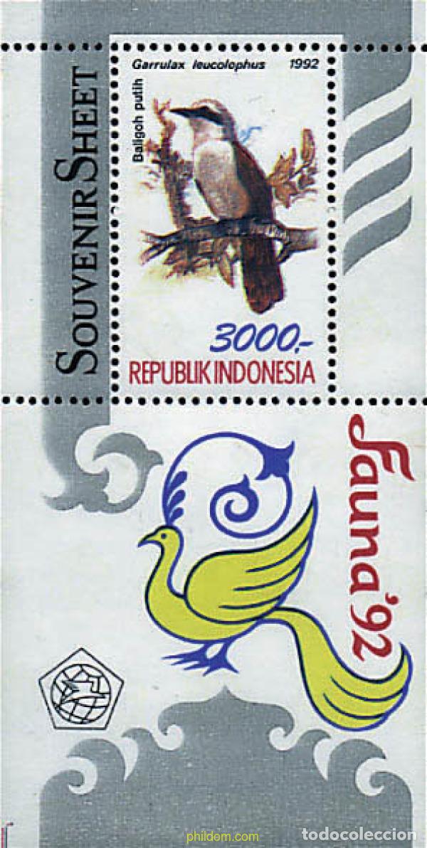 Sellos: 31434 MNH INDONESIA 1992 AVES