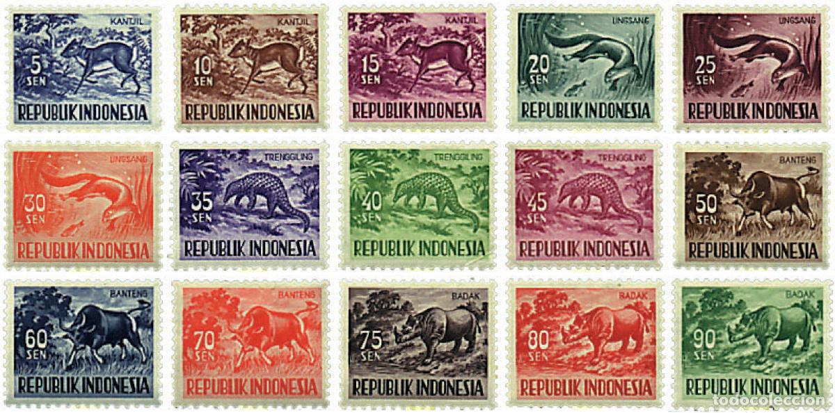 Sellos: 28651 MNH INDONESIA 1956 MAMIFEROS