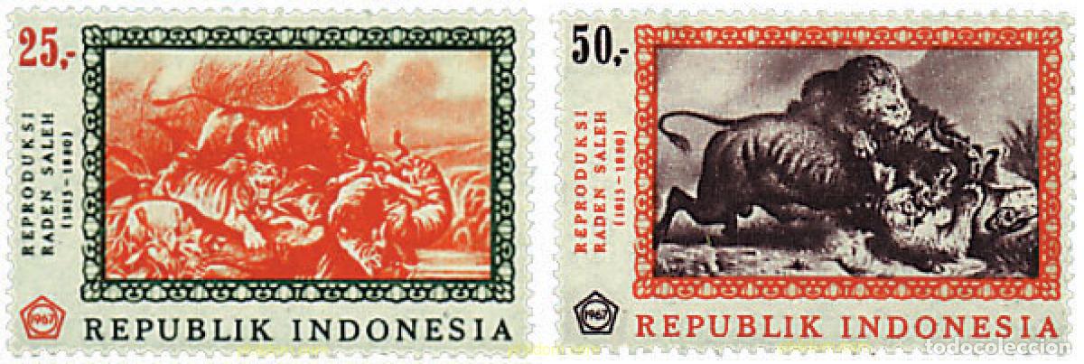 Briefmarken: 28857 MNH INDONESIA 1967 PINTURAS DE RADEN SALEH