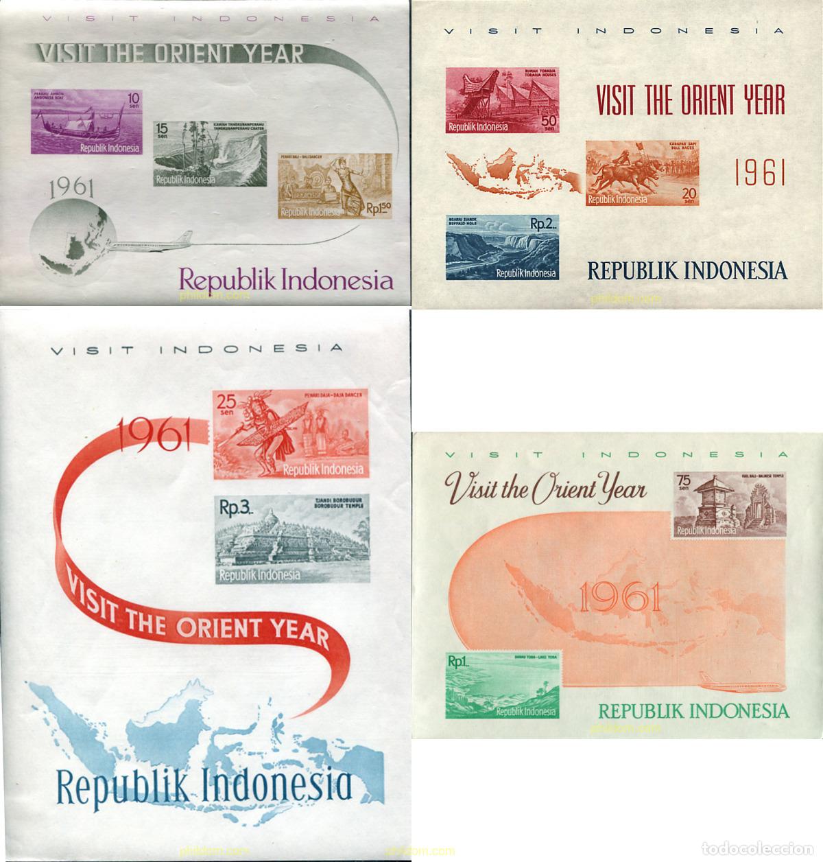 Sellos: 39641 MNH INDONESIA 1961 TURISMO