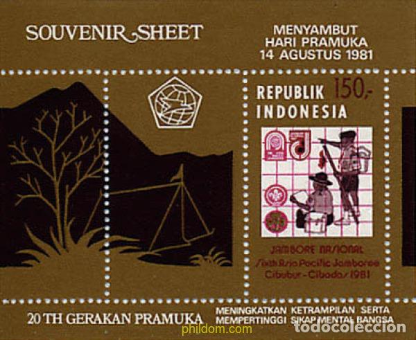 Sellos: 38178 MNH INDONESIA 1981 6 JAMBOREE DEL PACIFICO ASIATICO