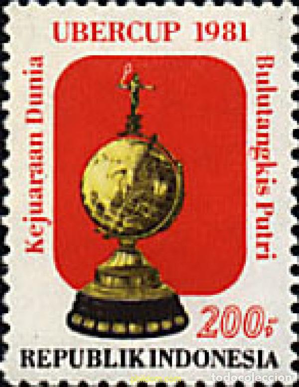 Sellos: 27243 MNH INDONESIA 1981 CAMPEONATOS FEMENINOS DE BADMINTON