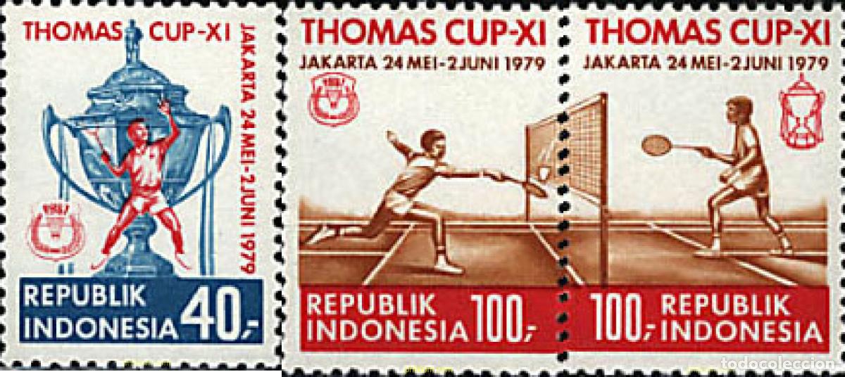 Francobolli: 71045 MNH INDONESIA 1979 11 CAMPEONATOS DE BADMINTON. COPA THOMAS