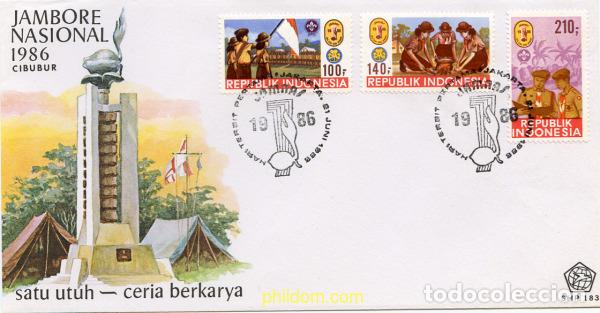 Francobolli: 266104 USED INDONESIA 1986 JAMBOREE NACIONAL