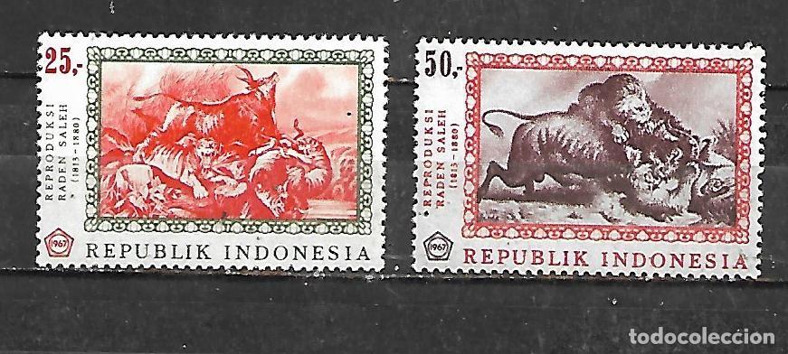 Sellos: 1967: Serie &rdquo;Pintura. Raden Saleh, 1811 - 1880&rdquo; (MNH**)