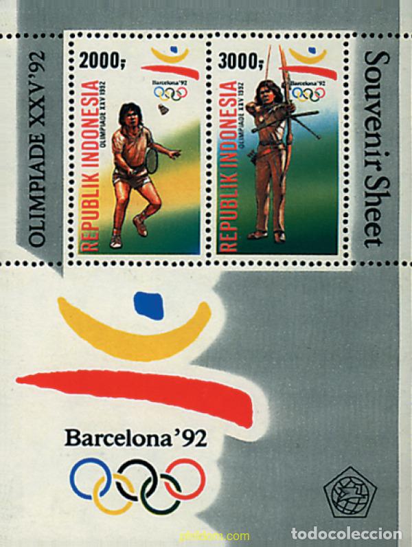 Selos: 39645 MNH INDONESIA 1992 25 JUEGOS OLIMPICOS VERANO BARCELONA 1992
