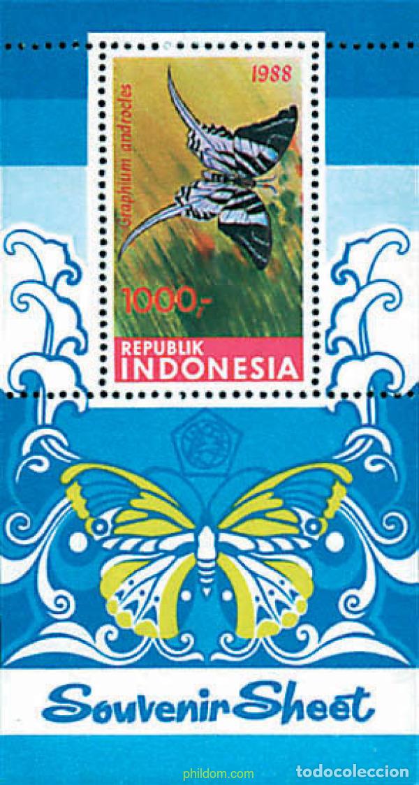 Sellos: 77796 MNH INDONESIA 1988 MARIPOSAS