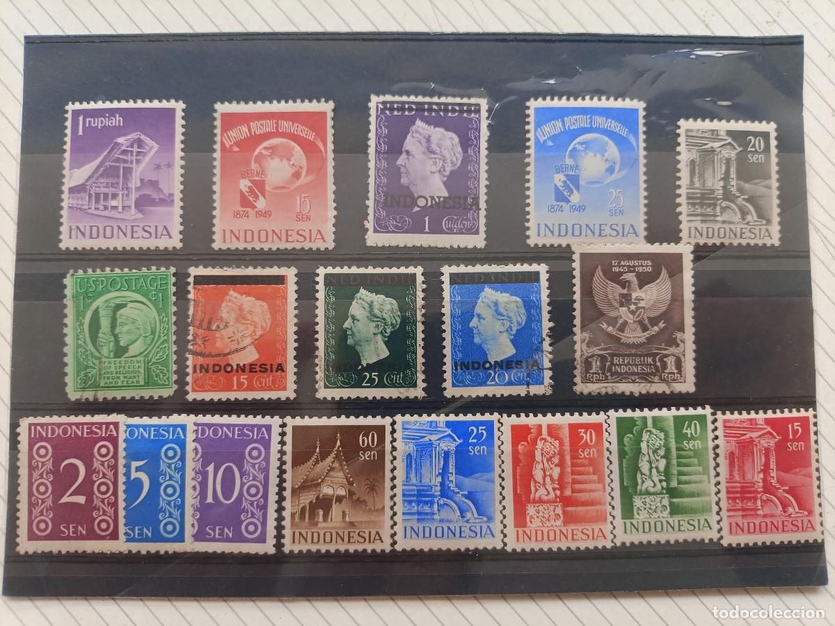Sellos: Indonesia. Lote de sellos