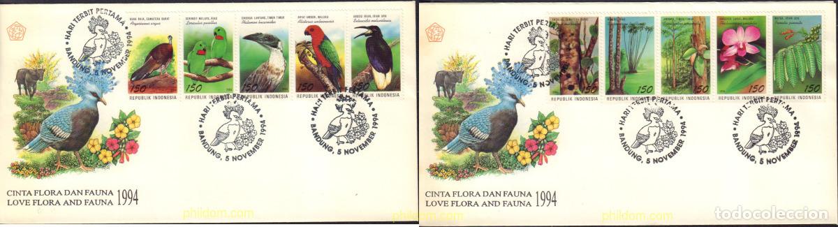 Sellos: 397838 MNH INDONESIA 1994 FAUNA Y FLORA NACIONAL